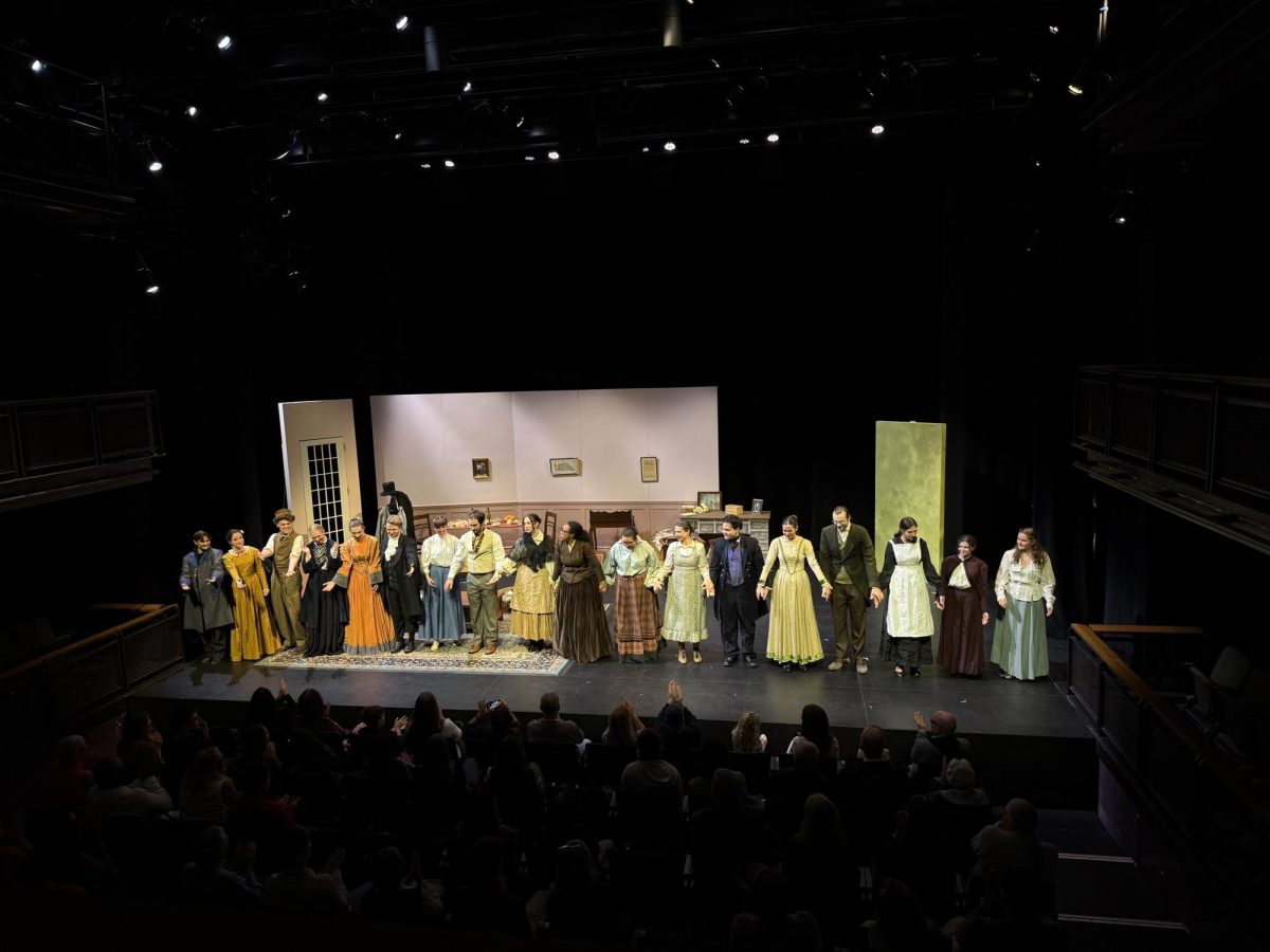 The cast of Little Women takes a bow after a successful weekend of shows.