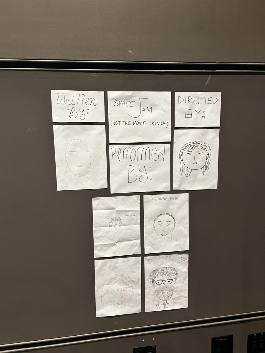 Each of the three plays were introduced with their own hand-drawn cast "photo."