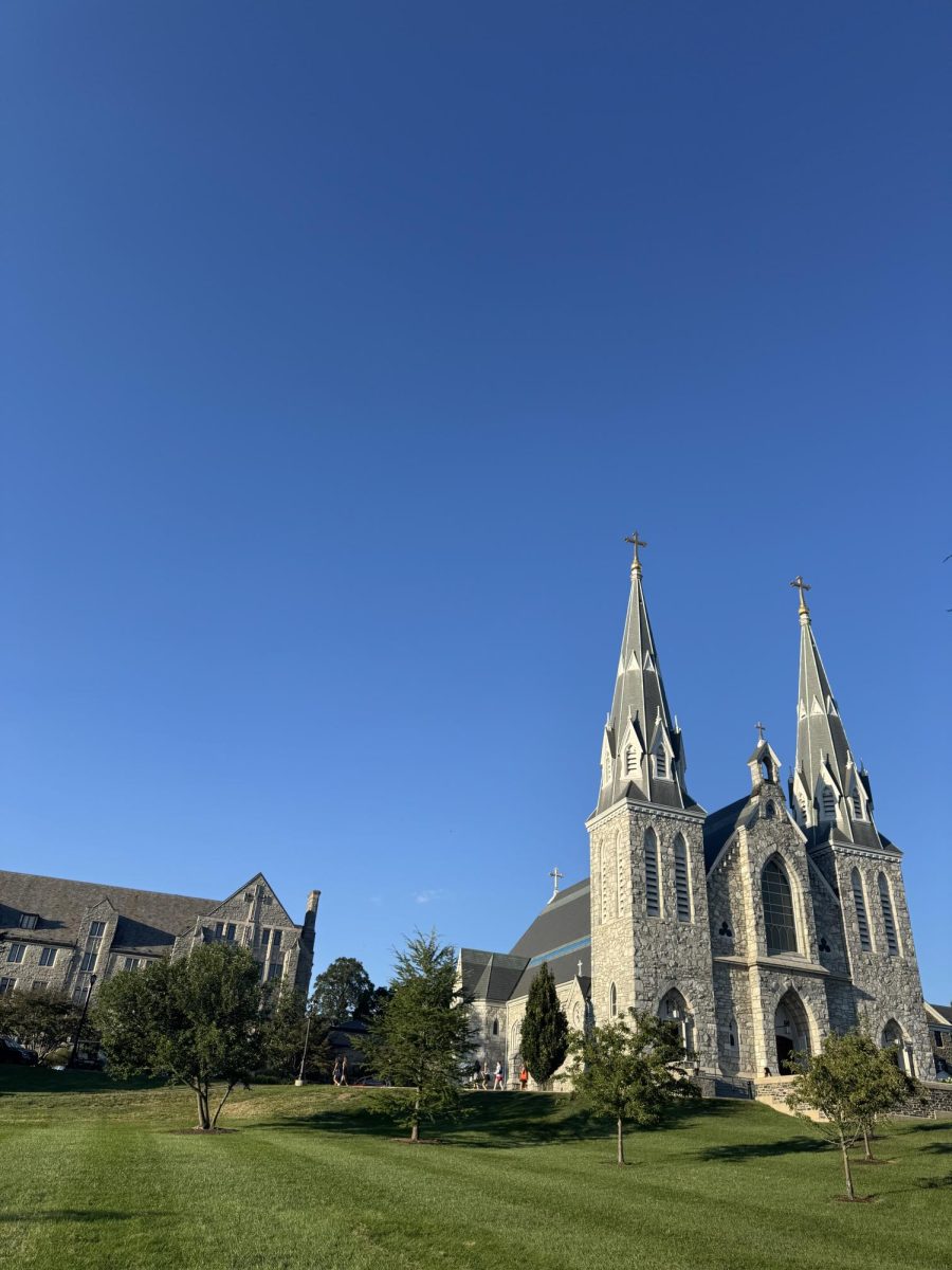 Listen to your favorite songs outside the famous church to reflect on your last four years.