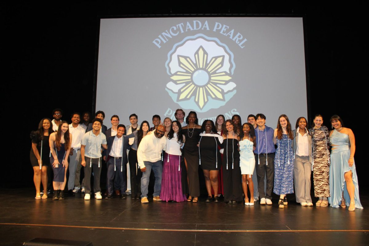The group of 27 Villanova students who made up Pinctada Pearl Productions.